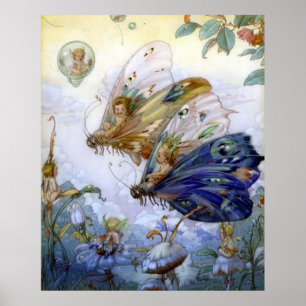 Vintage Fairy Aviators Poster