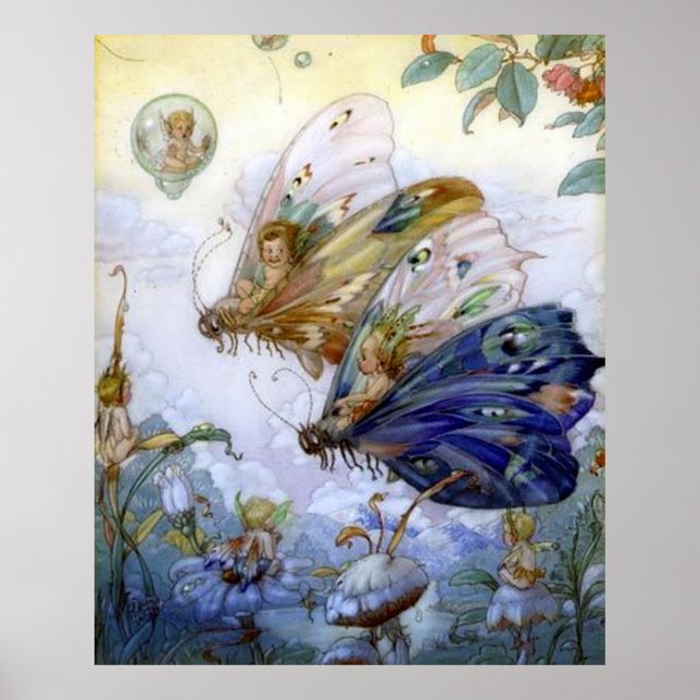 Vintage Fairy Aviators Poster (Front)