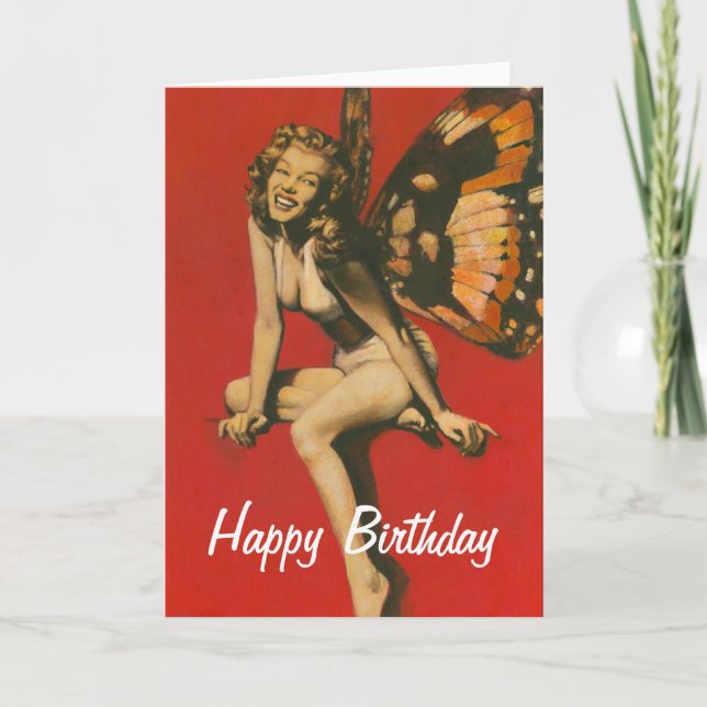 Vintage Fairy Birthday Card (Front)