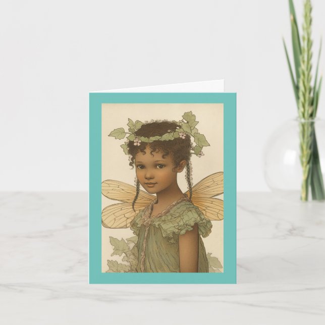 Vintage Fairy Birthday Card (Front)