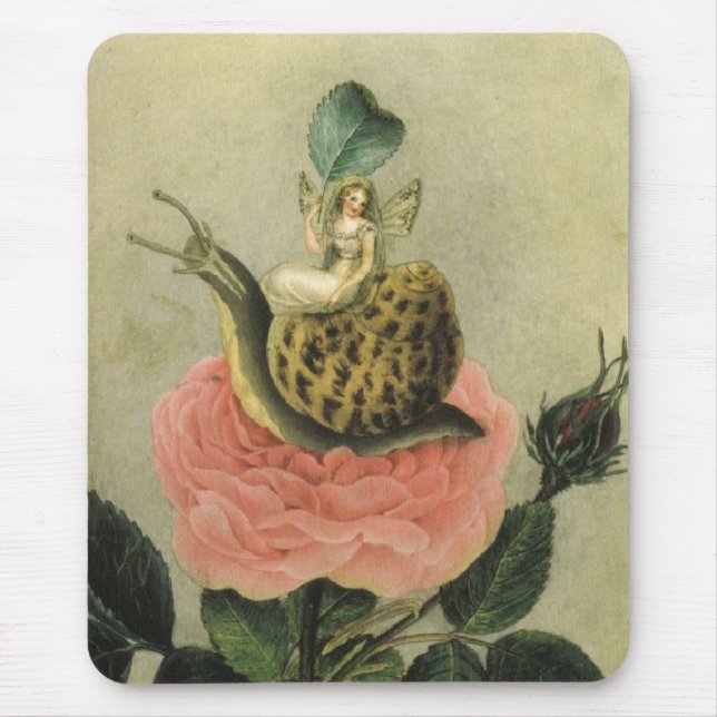 Vintage - Fairy in a Garden, Mouse Mat (Front)