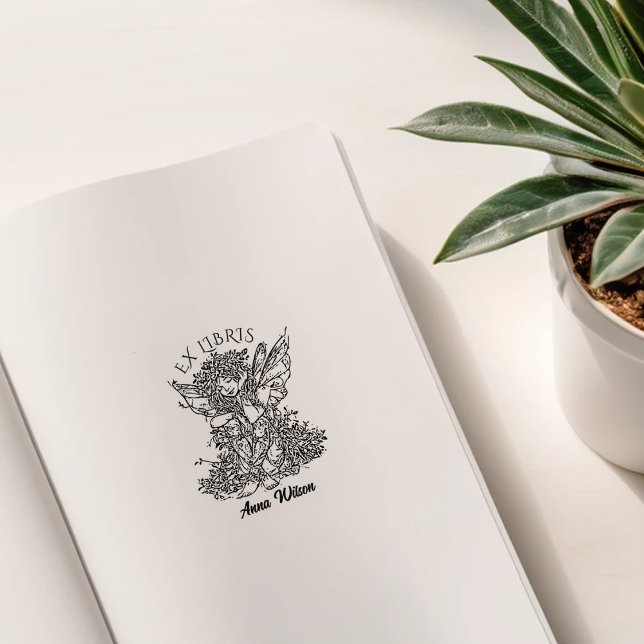 Vintage Fairy Library Book Rubber Stamp (Creator Uploaded)