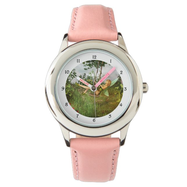 Vintage Fairy on a Swing Watch (Front)