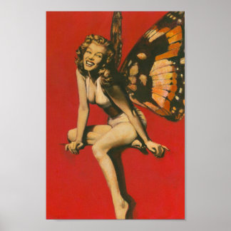 Vintage Fairy Poster