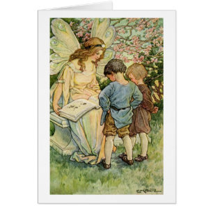 Vintage - Fairy Reading with Children,
