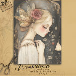 Vintage Fairy Rose & Butterfly Wings Decoupage Tissue Paper<br><div class="desc">This vintage fairy with rose and butterfly wings decoupage design brings an enchanting and whimsical touch to your Christmas crafts and decor. Featuring soft, delicate details in a vintage style, the fairy adorned with a rose and butterfly wings adds a magical element perfect for the holiday season. Ideal for decoupage,...</div>