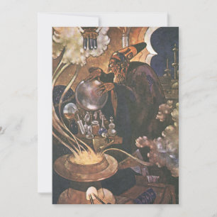 Vintage Fairy Tale, Aladdin and the Magic Lamp