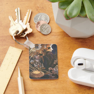 Vintage Fairy Tale, Aladdin and the Magic Lamp Key Ring