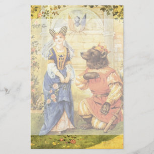Vintage Fairy Tale, Beauty and the Beast Stationery