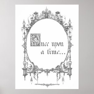 Vintage Fairy tale Book Cover Poster