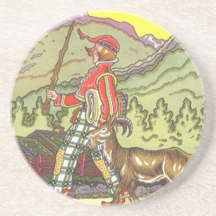 Vintage Fairy Tale, Boy and the North Wind, Hauman Coaster