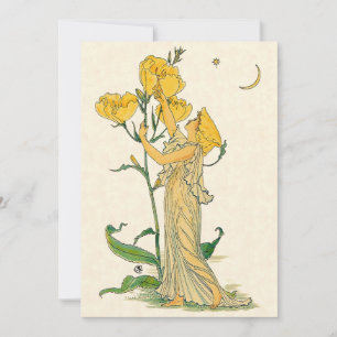 Vintage Fairy Tale, Evening Primrose, Walter Crane