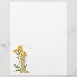 Vintage Fairy Tale, Evening Primrose, Walter Crane Flyer