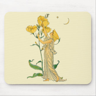 Vintage Fairy Tale, Evening Primrose, Walter Crane Mouse Mat