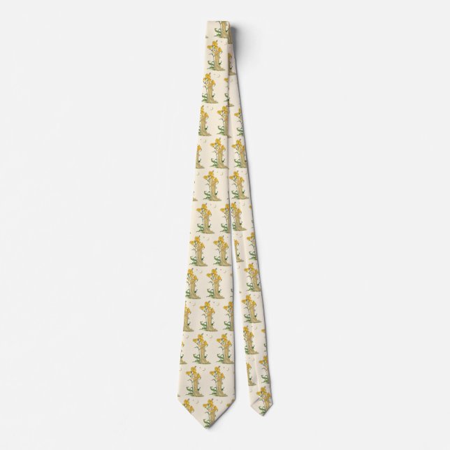 Vintage Fairy Tale, Evening Primrose, Walter Crane Tie (Front)