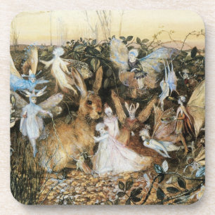 Vintage Fairy Tale Fairy Twilight, John Fitzgerald Coaster