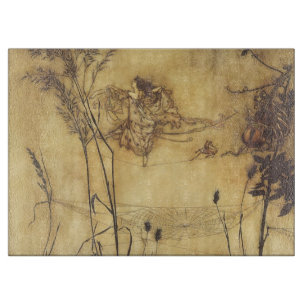 Vintage Fairy Tale, Fairy's Tightrope by Rackham Cutting Board