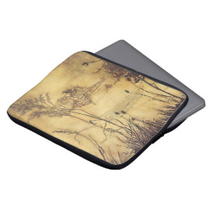 Vintage Fairy Tale, Fairy's Tightrope by Rackham Laptop Sleeve