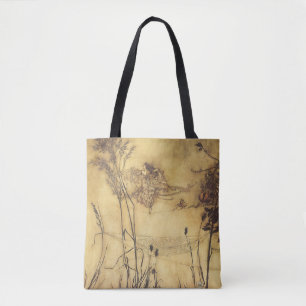Vintage Fairy Tale, Fairy's Tightrope by Rackham Tote Bag