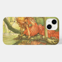 Vintage Fairy Tale, Frog Prince Princess by Pond