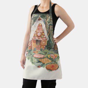 Vintage Fairy Tale, Hansel and Gretel Candy House Apron