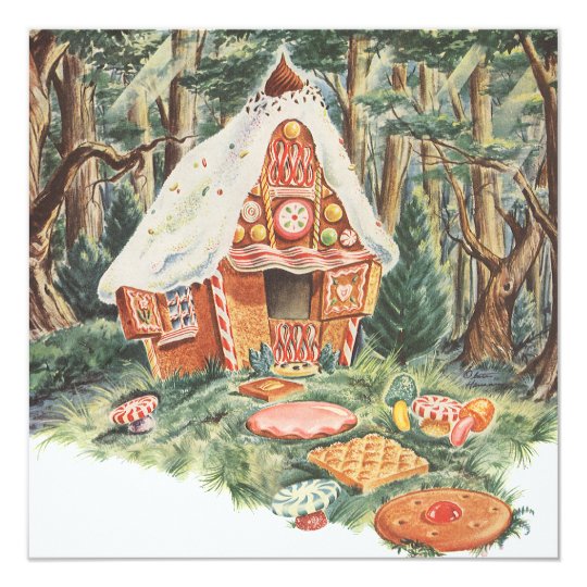 Vintage Fairy Tale, Hansel and Gretel Invitation