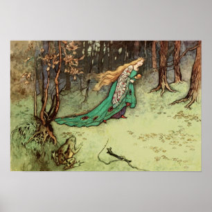 Vintage Fairy Tale Illustration Poster