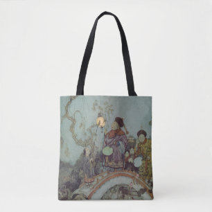Vintage Fairy Tale, Nightingale by Edmund Dulac Tote Bag