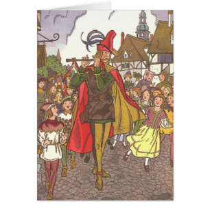 Vintage Fairy Tale Pied Piper of Hamelin by Hauman