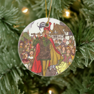 Vintage Fairy Tale Pied Piper of Hamelin by Hauman Ceramic Tree Decoration