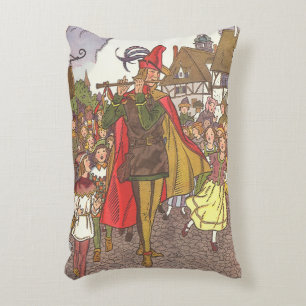 Vintage Fairy Tale Pied Piper of Hamelin by Hauman Decorative Cushion