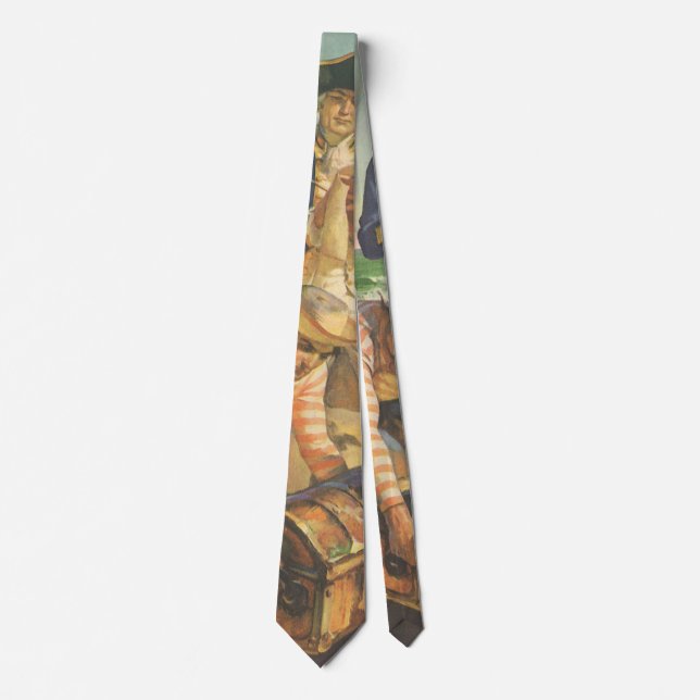 Vintage Fairy Tale Pirates, Treasure Island Tie (Front)