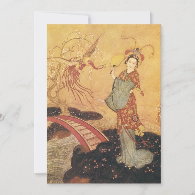 Vintage Fairy Tale Princess Badoura, Edmund Dulac (Front)