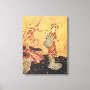 Vintage Fairy Tale Princess Badoura, Edmund Dulac Canvas Print