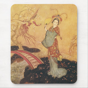 Vintage Fairy Tale Princess Badoura, Edmund Dulac Mouse Mat