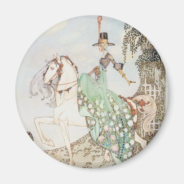 Vintage Fairy Tale, Princess Minette, Kay Nielsen Magnet (Front)