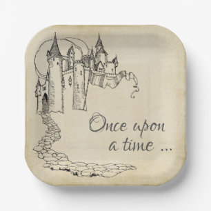 Vintage Fairy Tale Princess Napkins Paper Plate