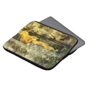 Vintage Fairy Tale, Rapunzel with Long Blonde Hair Laptop Sleeve