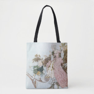 Vintage Fairy Tale Sleeping Beauty by Edmund Dulac Tote Bag