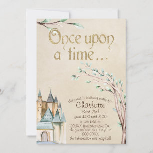 Vintage Fairy Tale Storybook Once Upon a Time Invitation