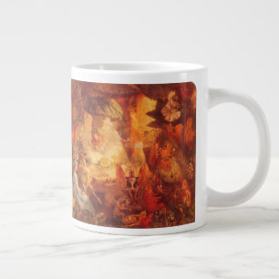 Vintage Fairy Tale The Captive Robin by Fitzgerald Large Coffee Mug