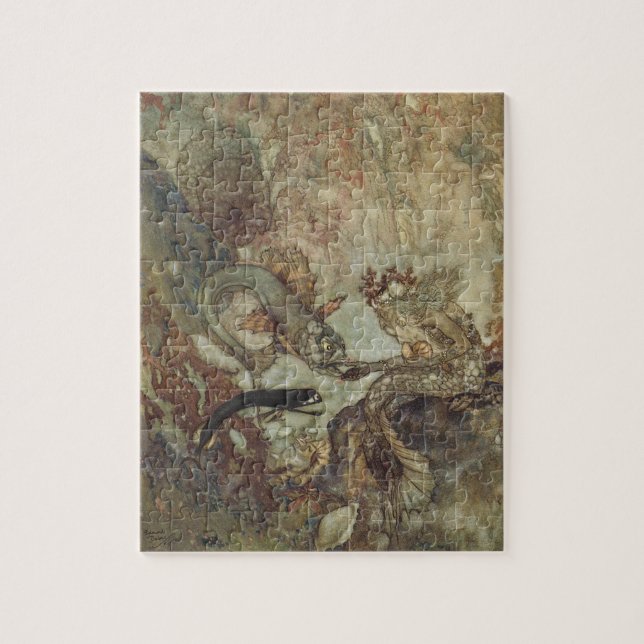 Vintage Fairy Tale, The Mermaid by Edmund Dulac Jigsaw Puzzle (Vertical)