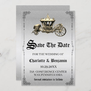 Vintage Fairy tale Wedding Save The Date