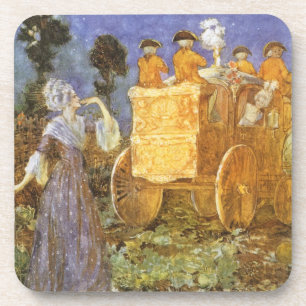 Vintage Fairy Tales Cinderella and Fairy Godmother Coaster