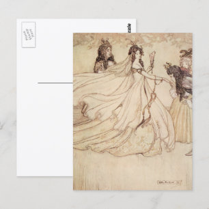 Vintage Fairy Tales, Cinderella by Arthur Rackham Postcard