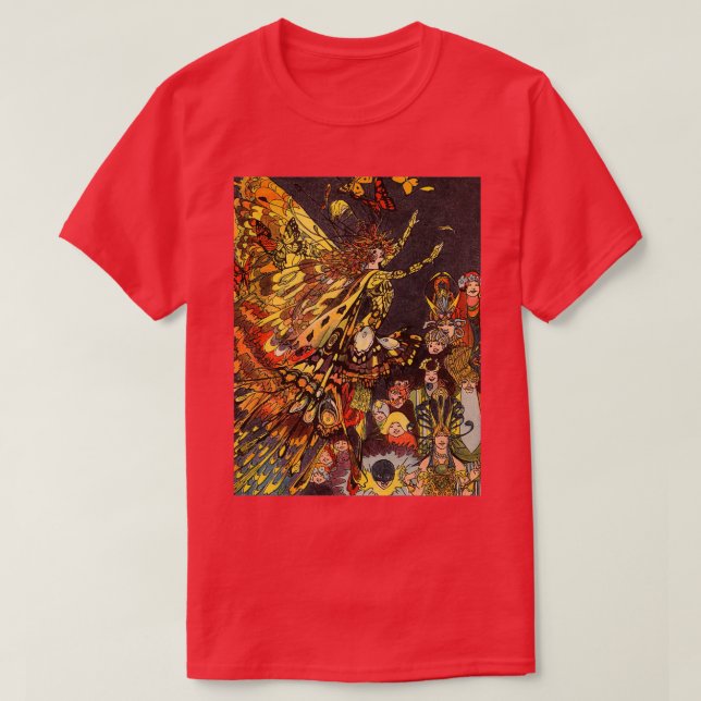 Vintage Fairyland Illustration T-Shirt (Design Front)