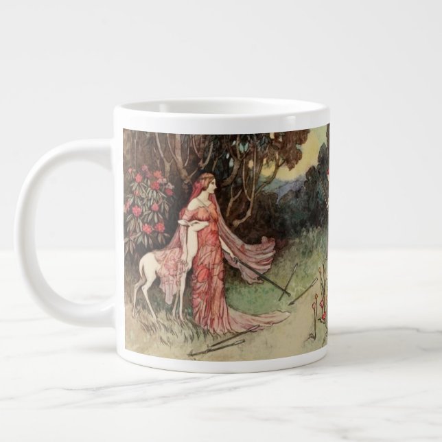 Vintage Fairytale Paintings Mug (Left)