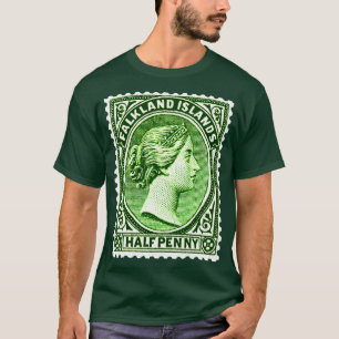 Vintage Falkland Islands Postage Stamp Design2 T-Shirt