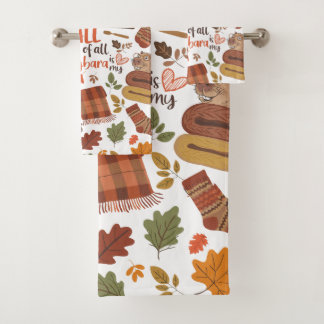 Vintage Fall Capybara Towel