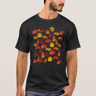 Vintage Fall Trees Pattern T-Shirt